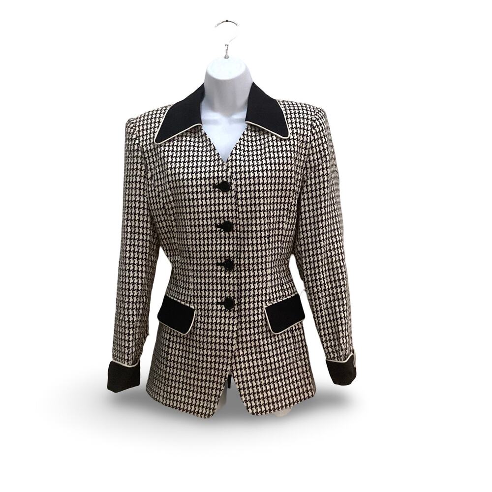 Morgan Miller Tweed Houndstooth Blazer